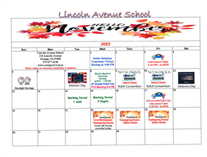 LAS Nov Calendar